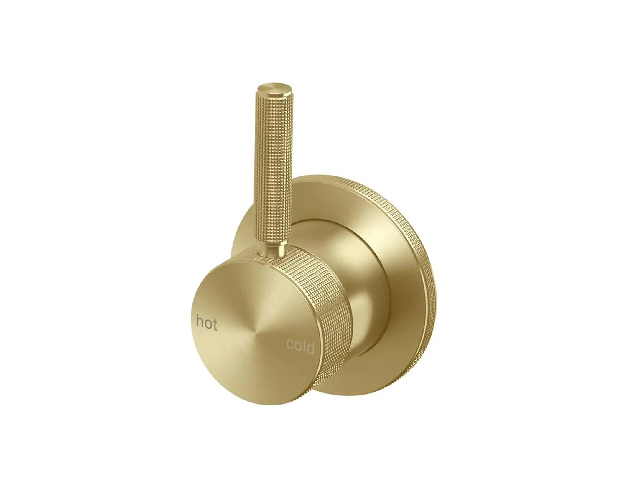 Milli Etch shower mixer in brushed gold