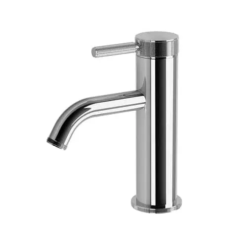 Milli Etch basin mixer tap in chrome.