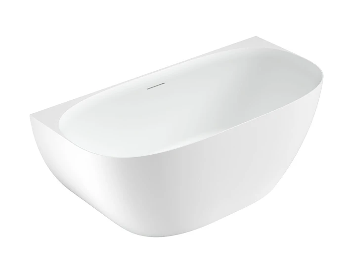 Kado Lussi back-to-wall freestanding bath
