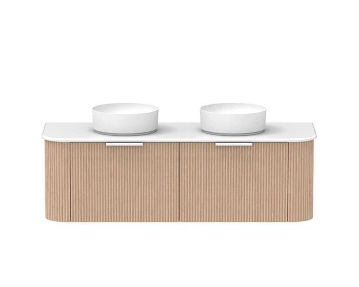 Kado Neue Fluted Vanity with curved edges