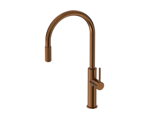 Mizu 3-in-1 Filtered Gooseneck Sink Mixer in Brushed Bronze