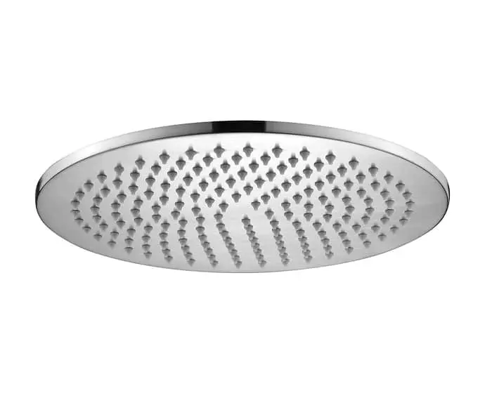 Mizu Drift shower head in brushed nickel