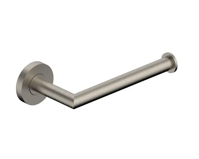Mizu Drift toilet roll holder in brushed nickel