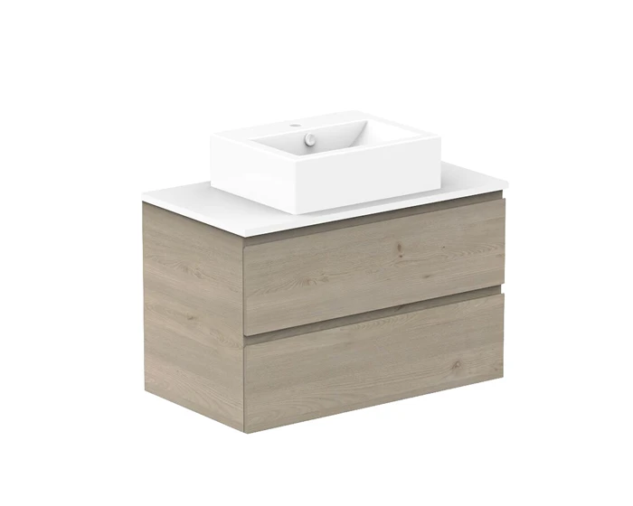 Posh Domaine Wall Hung Vanity with centre basin