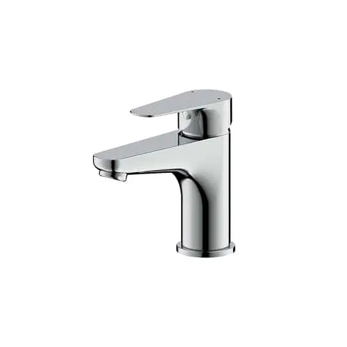 Chrome Posh Solus basin mixer.