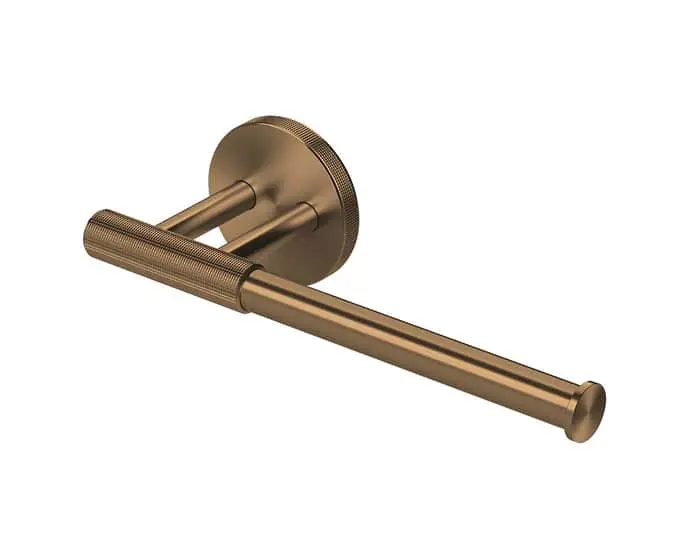 Milli Marq toilet roll holder in brushed bronze