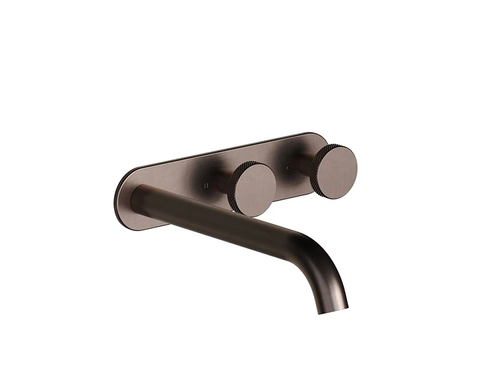 Faucet Strommen Vara Disc Basin Outlet and Mixer in Armada Bronze