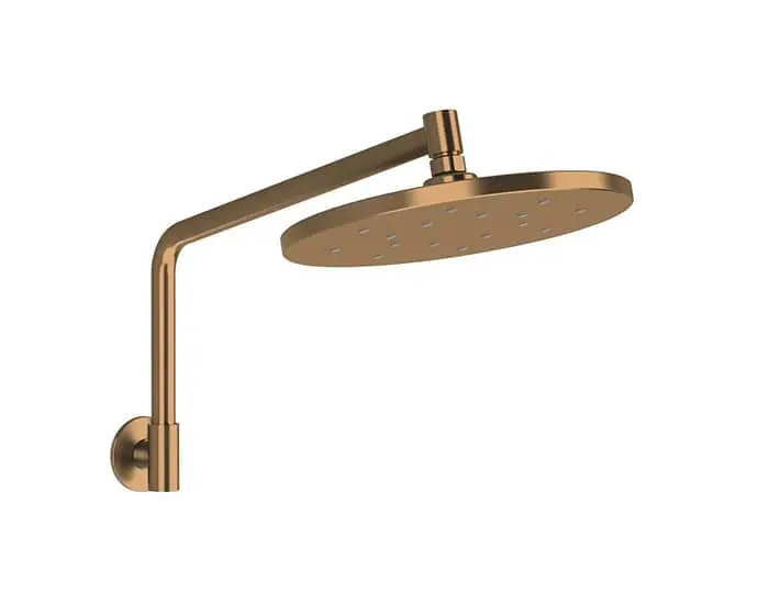 Milli Marq overhead shower with arm in brushed bronze