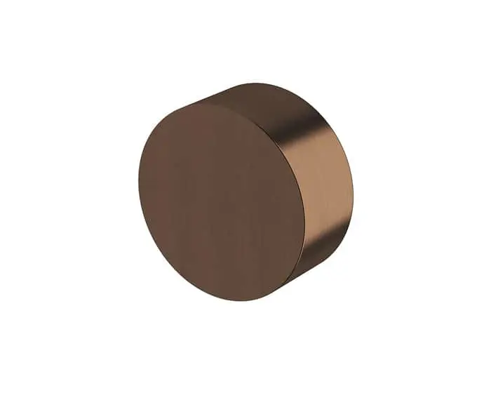 Milli Pure round mixer in brushed bronze