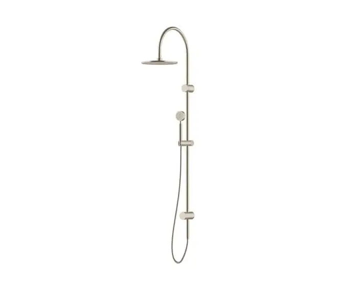 Sussex Pure Twin Rail Shower in brushed nickel