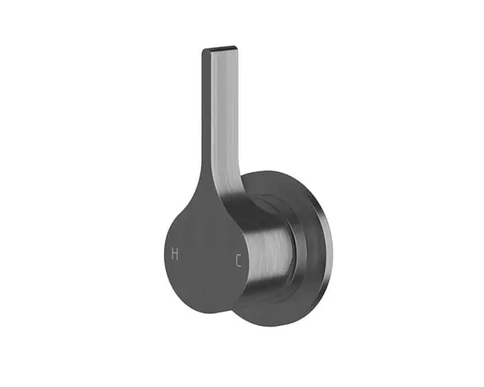 Milli Oria shower mixer in brushed gunmetal