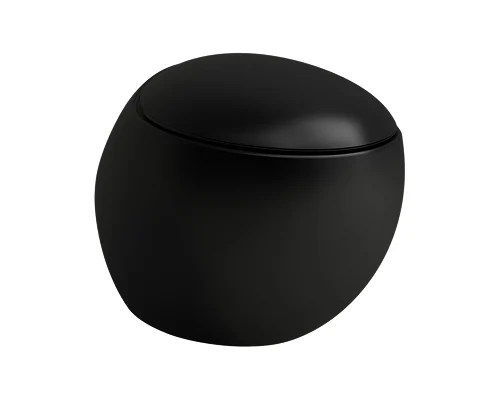 LAUFEN Ilbagnoalessi Rimless Wall Hung Toilet Pan in Matte Black