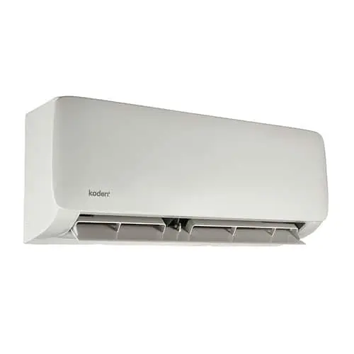 White wall-mounted Kaden air conditioning unit with visible air vents at the bottom.