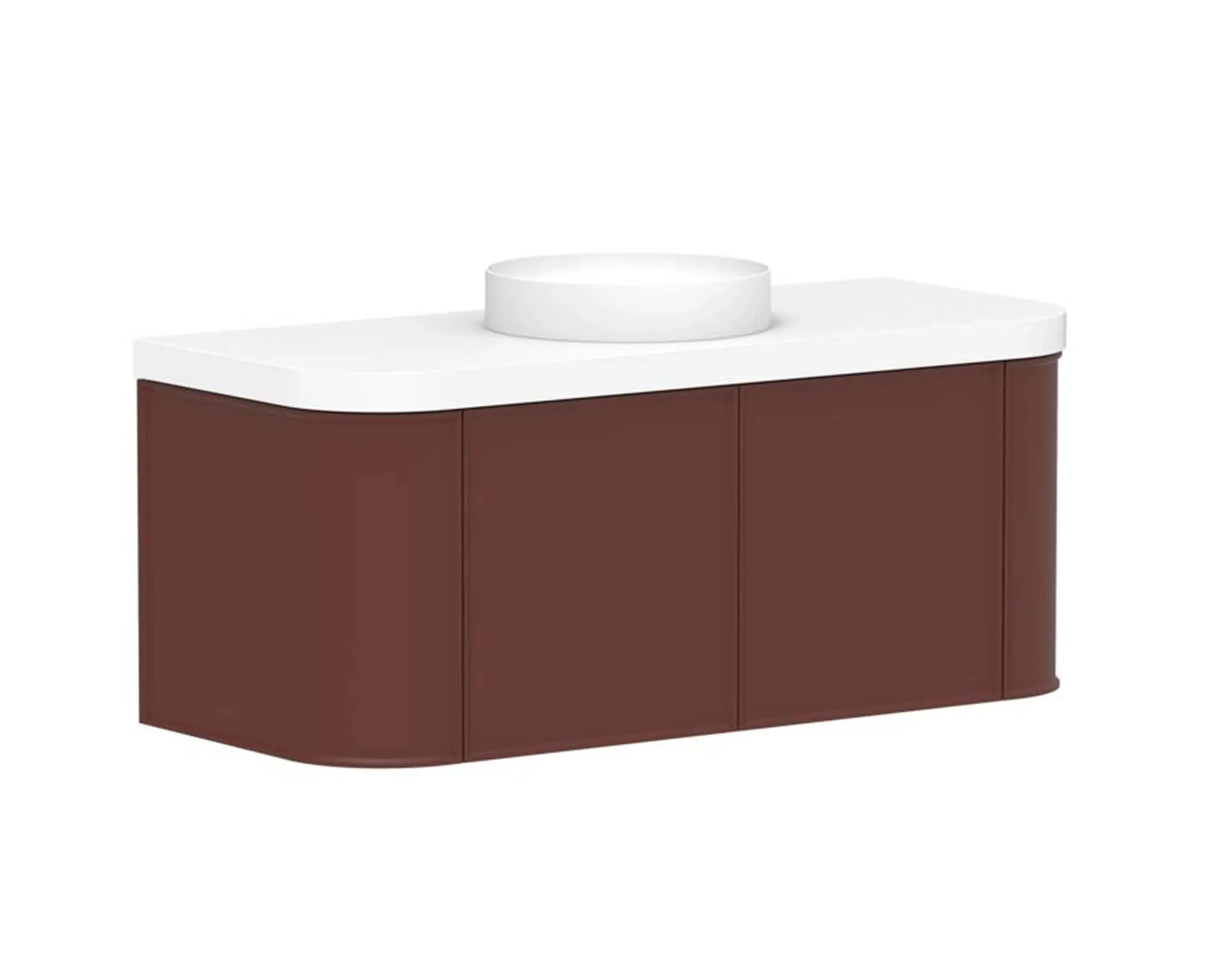 Kado Era vanity with curved edges