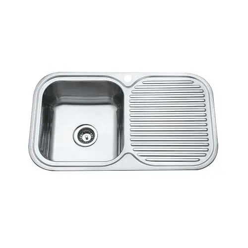 Base kitchen sink with left hand bowl.