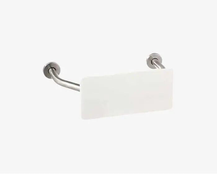 Wolfen back rest for ambulant toilet.