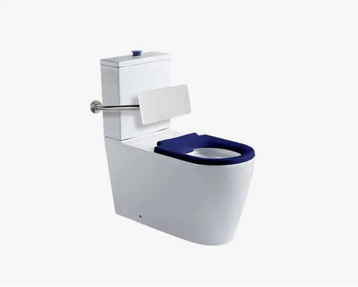 Wolfen ambulant rimless toilet.