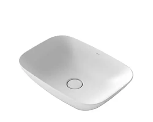 Caroma Forma II above counter basin in matte white.