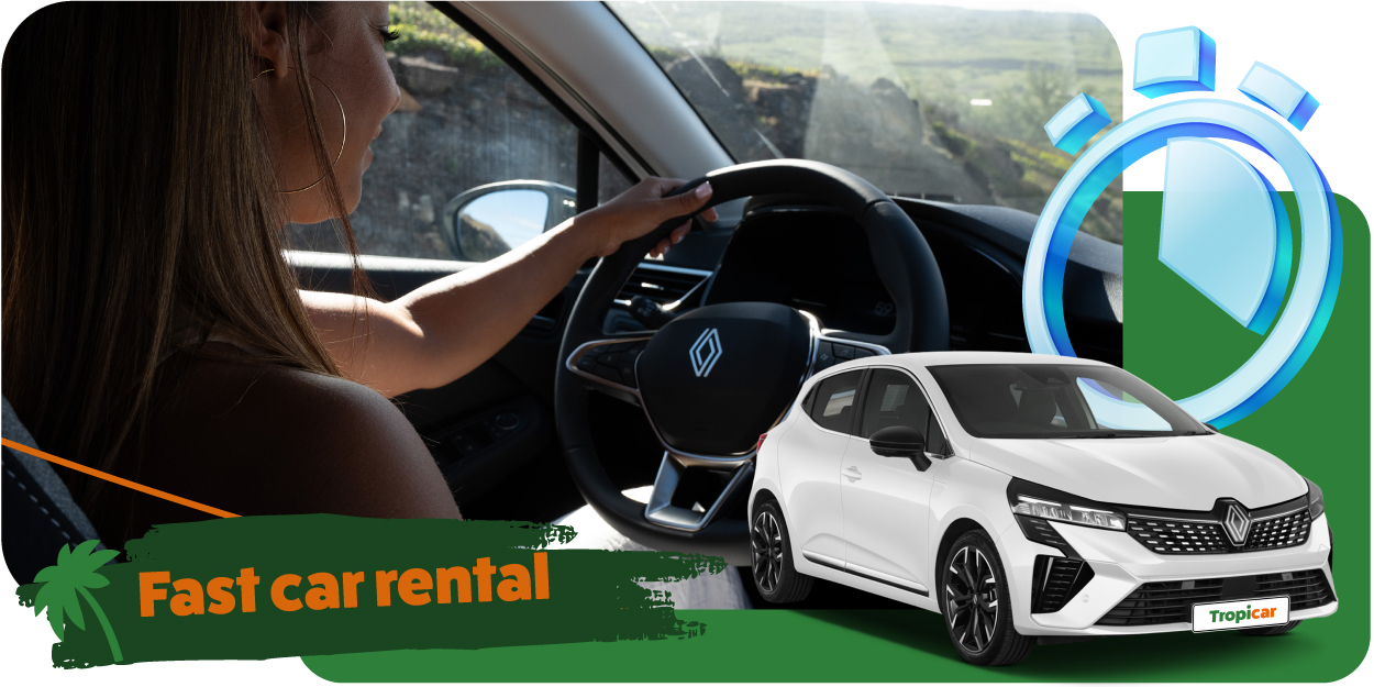 Fast car rental at La Réunion Airport