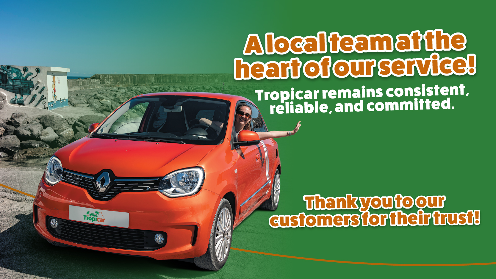 Tropicar leads the car rental market in Réunion with a local team