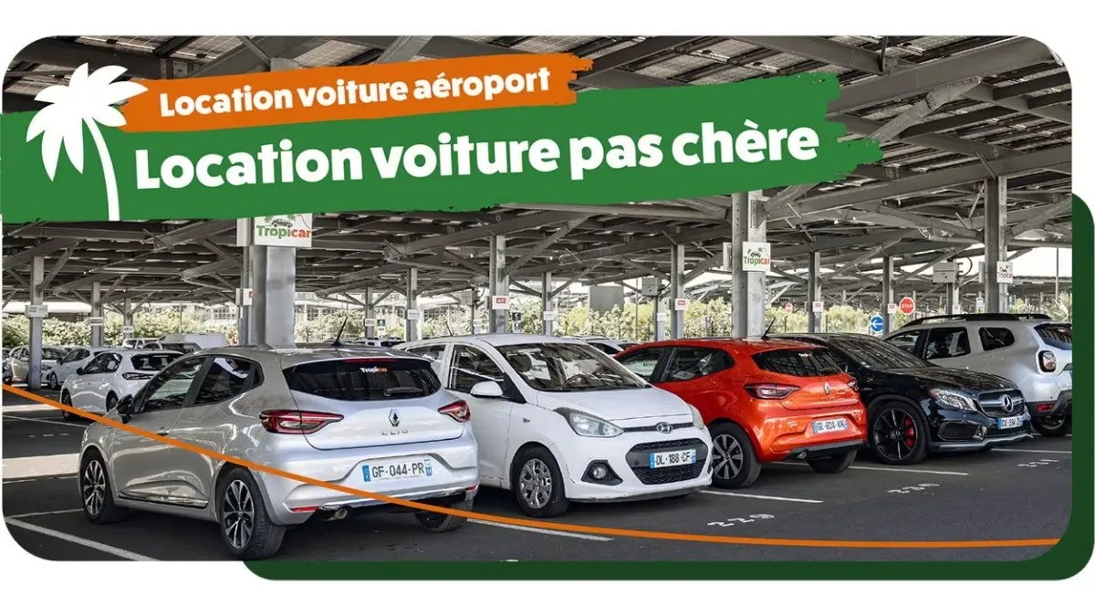 Location de voiture à l’aéroport Roland Garros - Tropicar