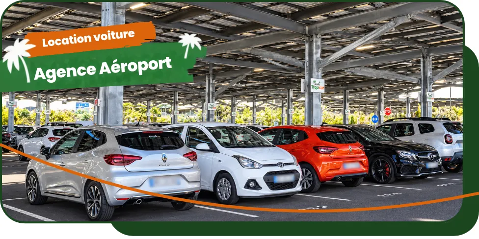 Location de voiture à l’aéroport Roland Garros - Tropicar