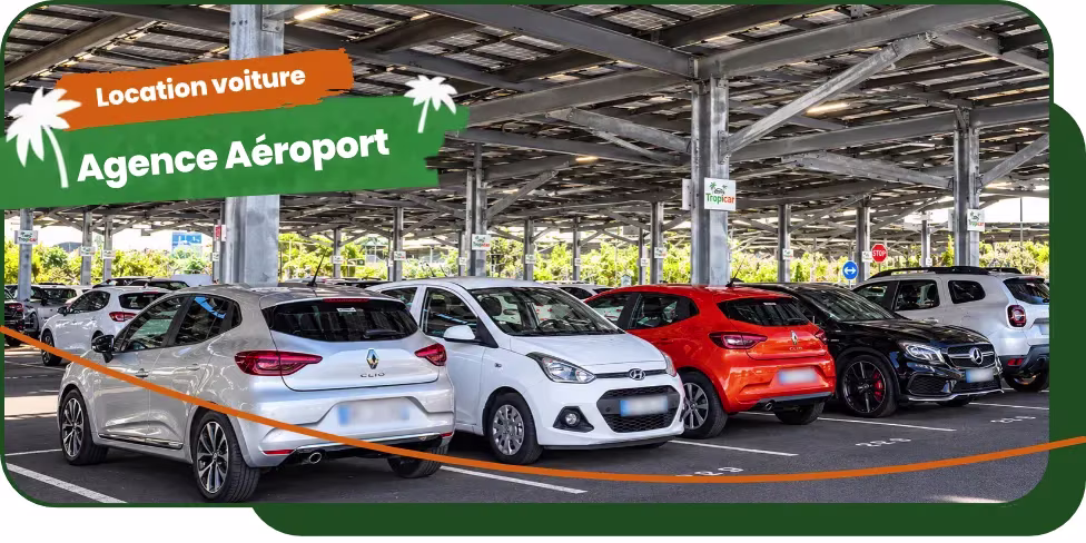 Location de voiture à l’aéroport Roland Garros - Tropicar