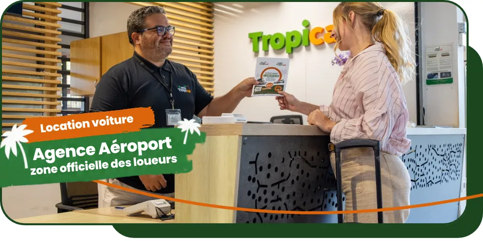 Comptoir Tropicar à l’aéroport Roland Garros