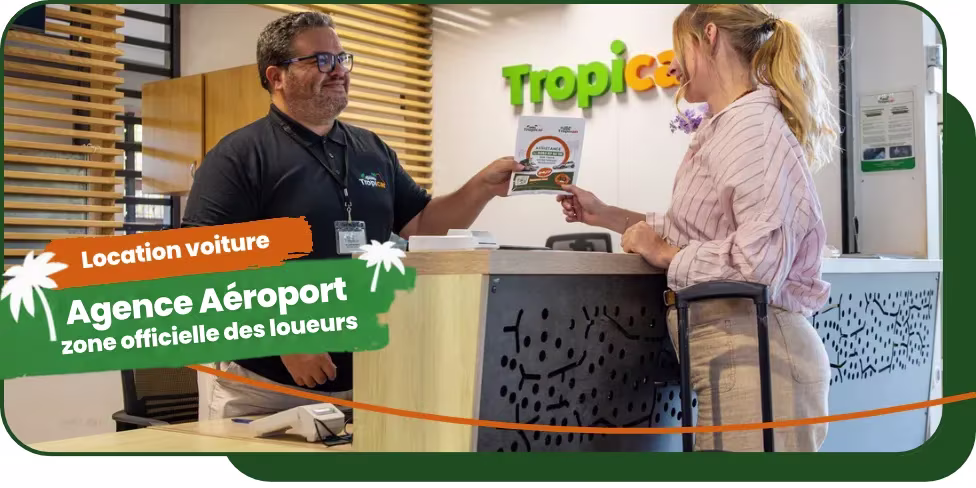 Comptoir Tropicar à l’aéroport Roland Garros