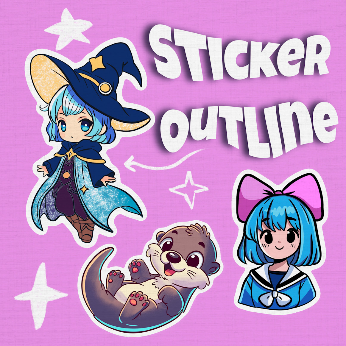 Sticker Outline for Procreate