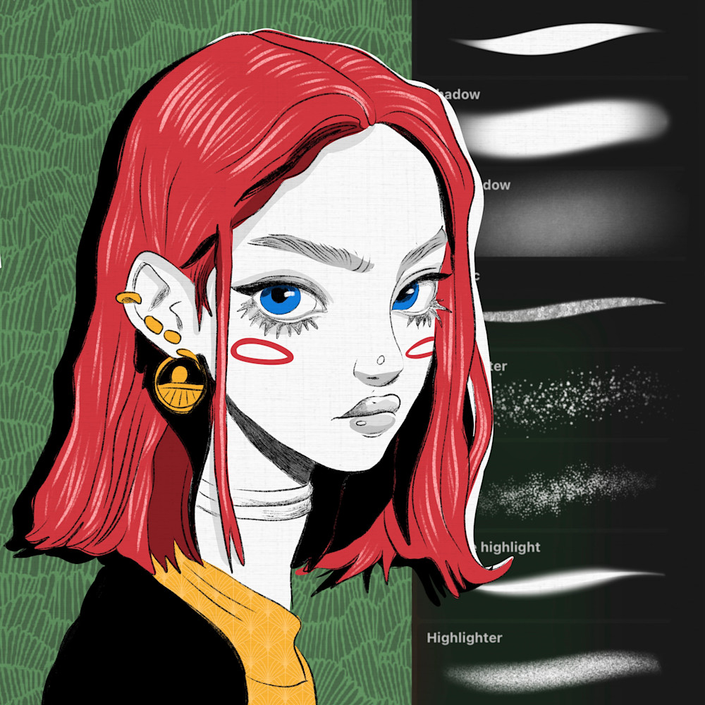 Cute Portrait  for Procreate