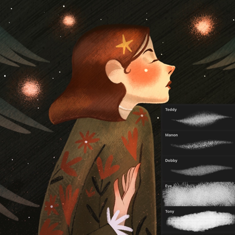 Fairytale textures for Procreate