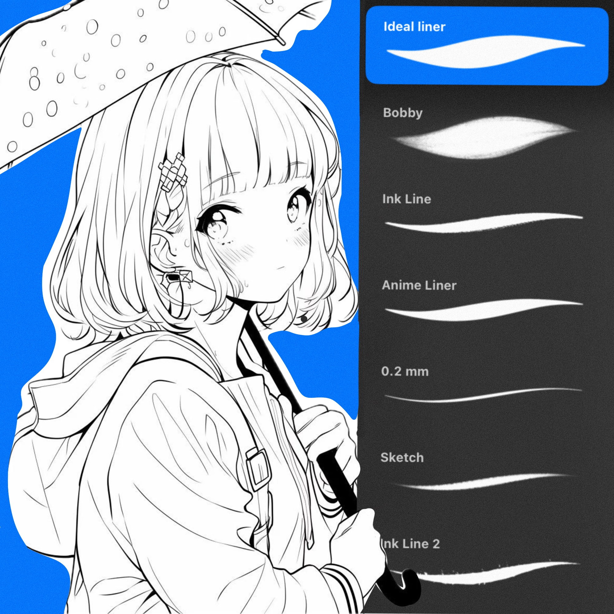 Anime LineArt 2 for Procreate