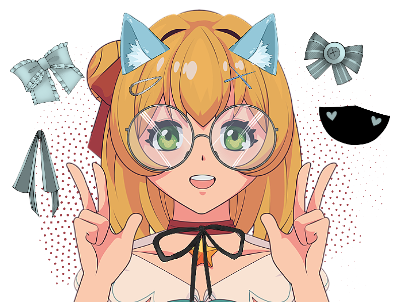 Anime accessories for Procreate