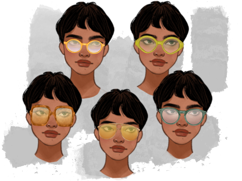 Glasses for Procreate