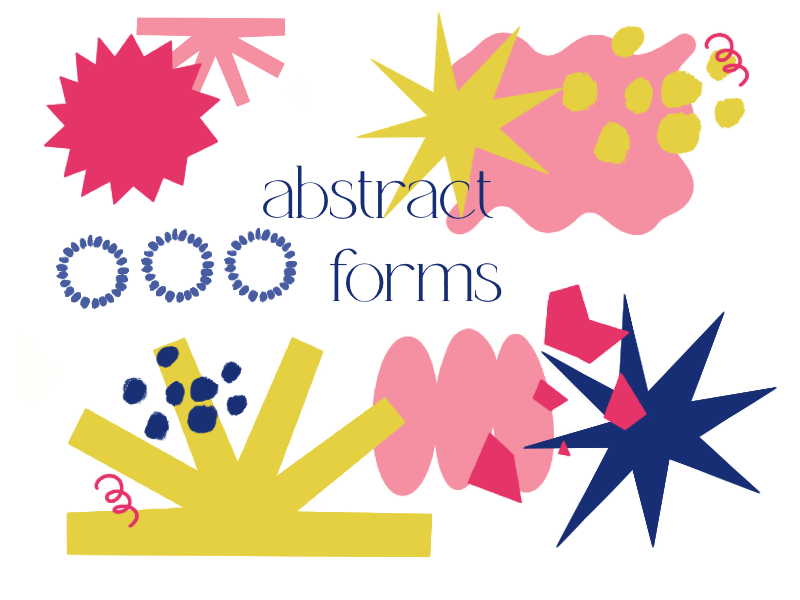 Abstract forms for Procreate