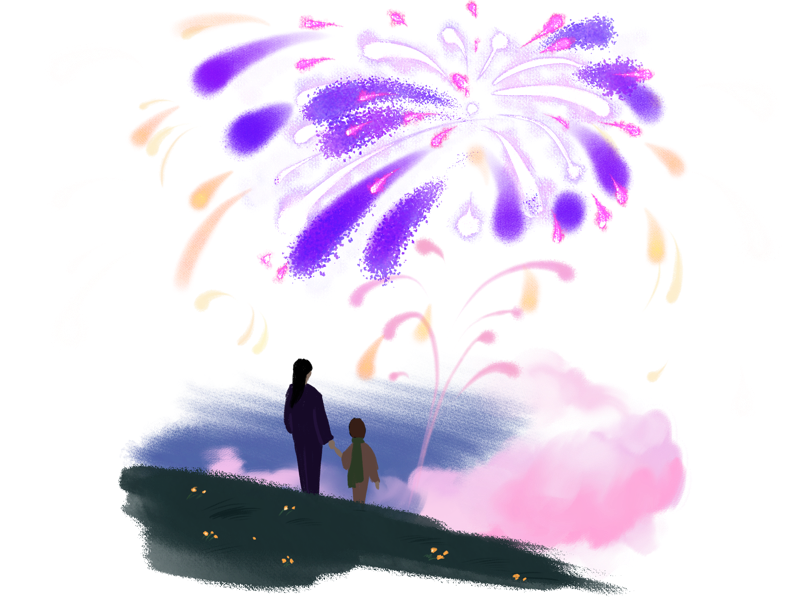 Fireworks for Procreate
