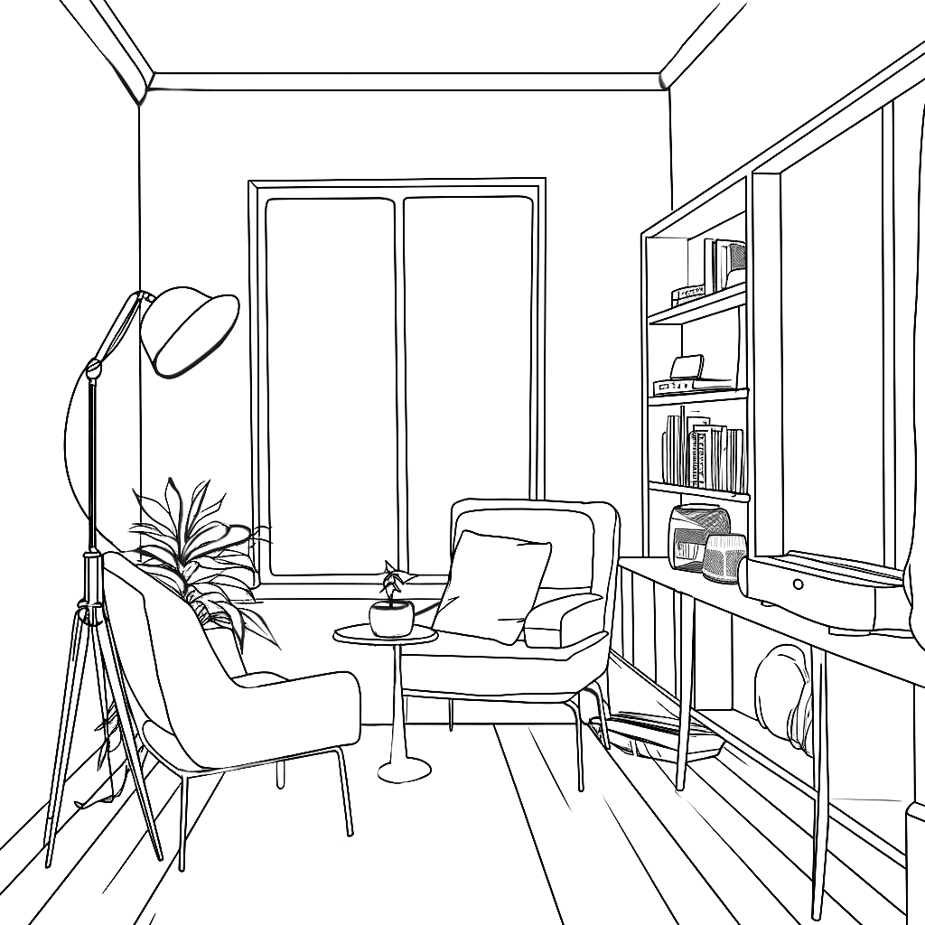 Living room for Procreate