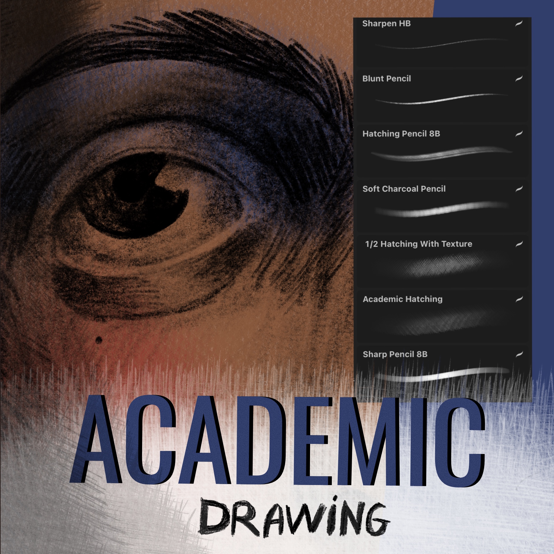 Academic drawing for Procreate