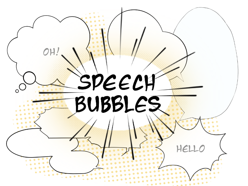 Manga bubbles for Procreate