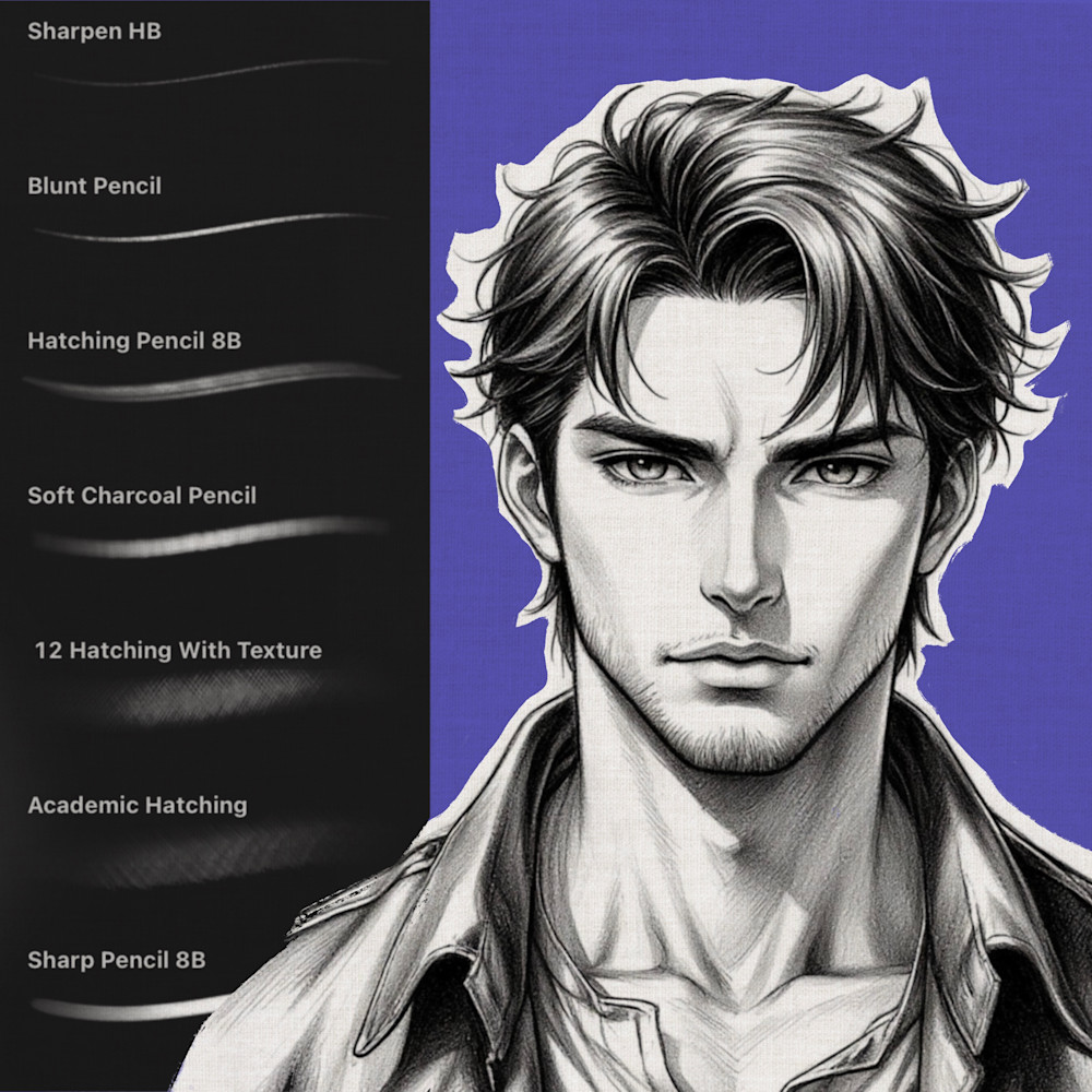 Anime Pencils for Procreate