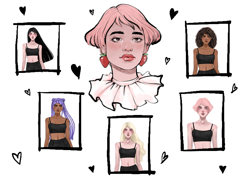 Hair for Models for Procreate