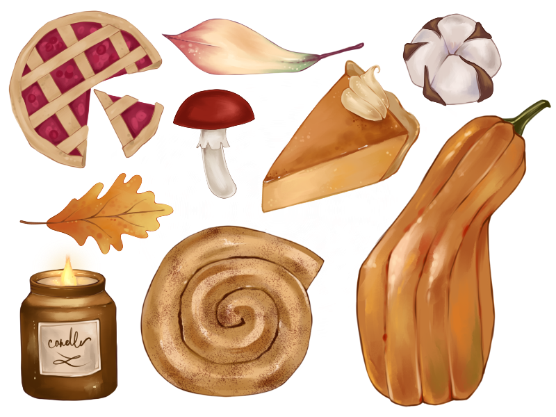 Autumn vibe for Procreate
