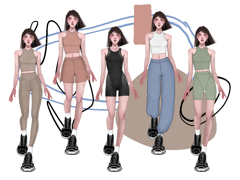 Sport pants for Procreate