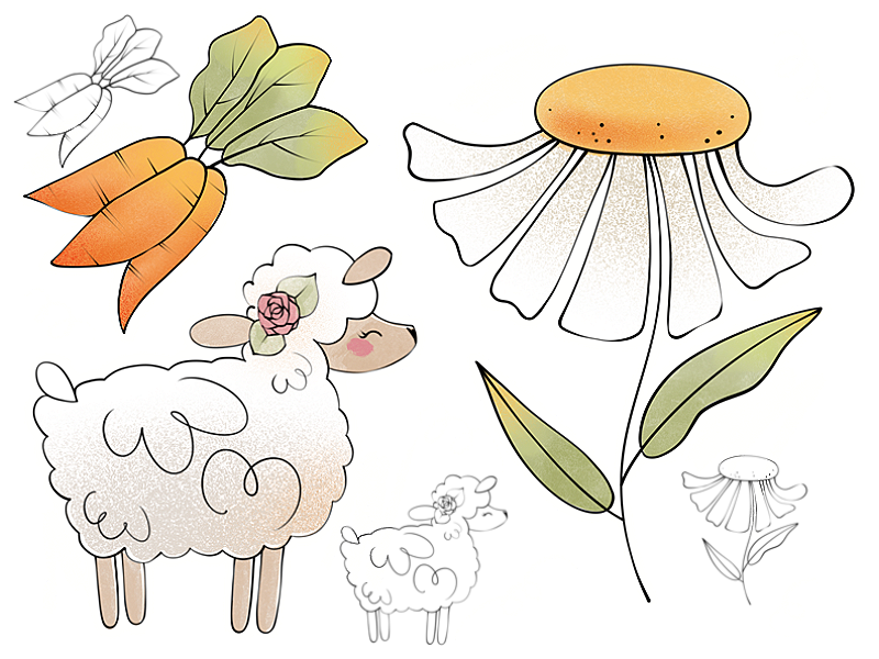 Easter stamps 2 for Procreate