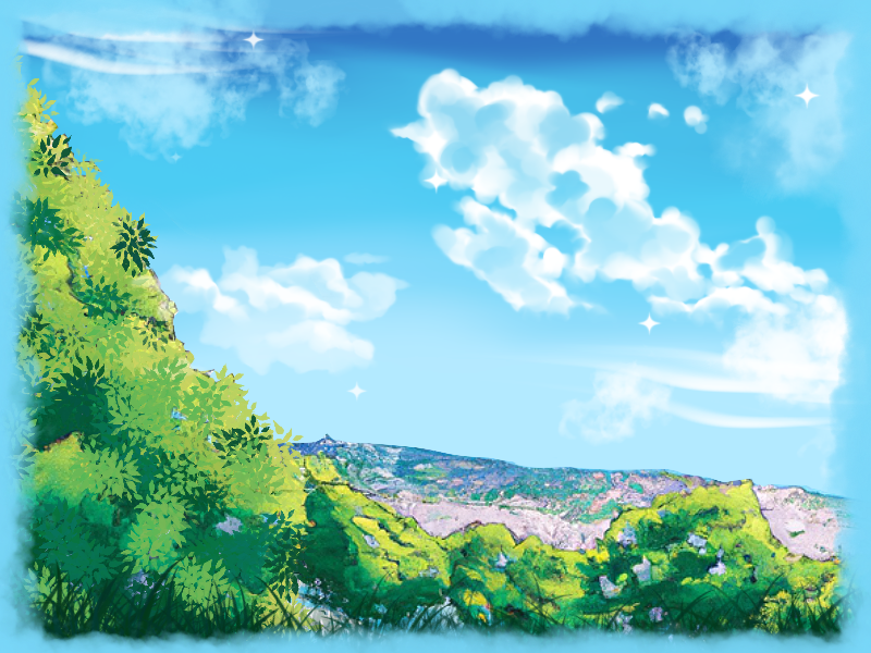 Anime clouds for Procreate