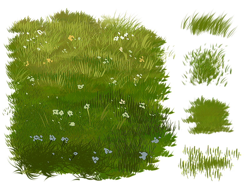 Grass painting for Procreate