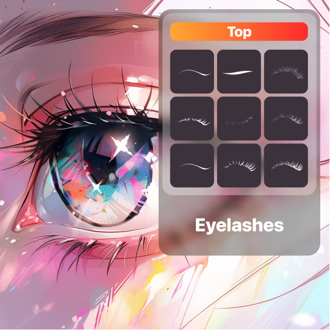 Eyelashes for Procreate