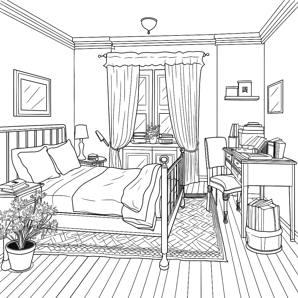 Bedroom for Procreate