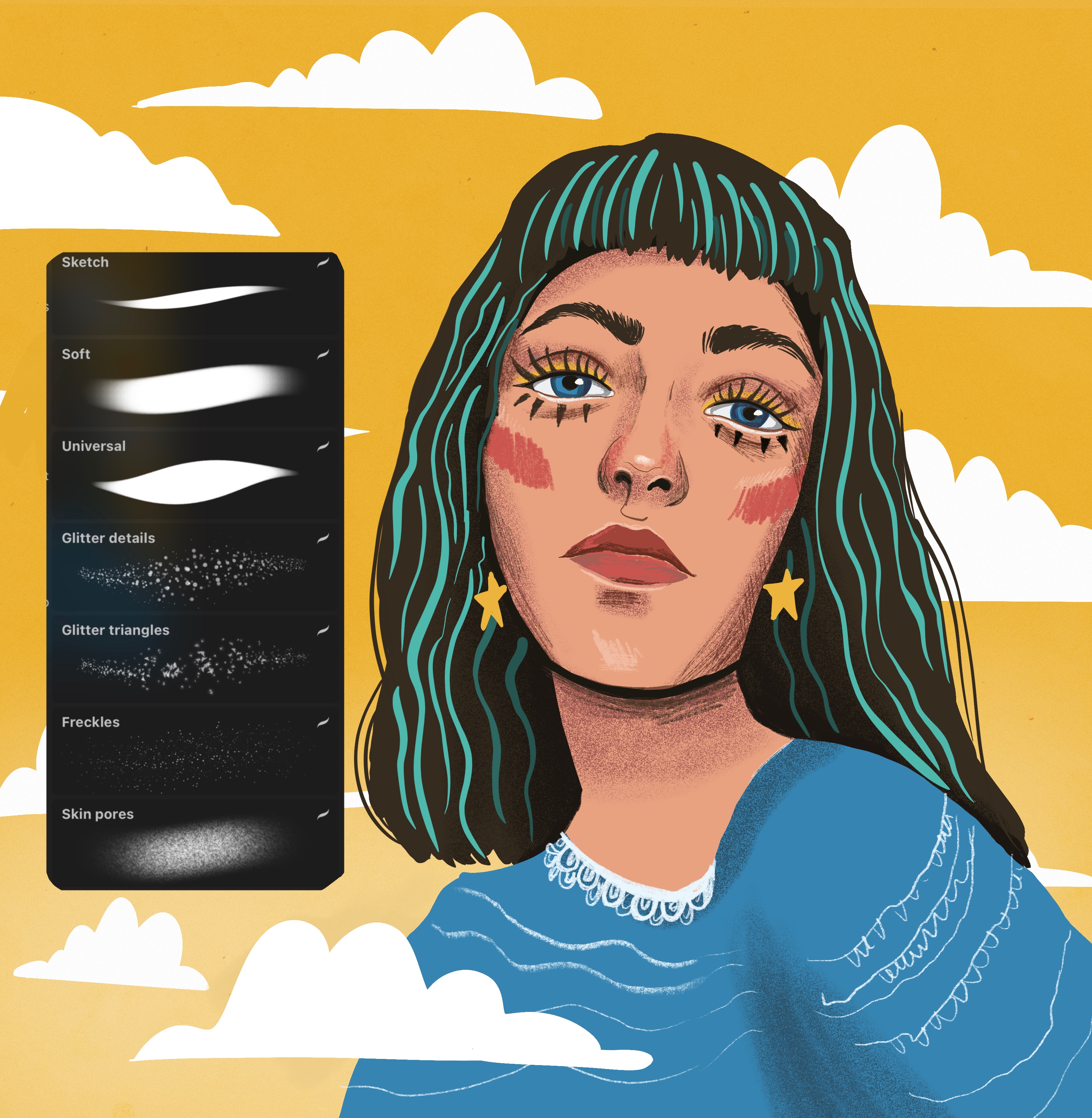 Portrait essentials for Procreate
